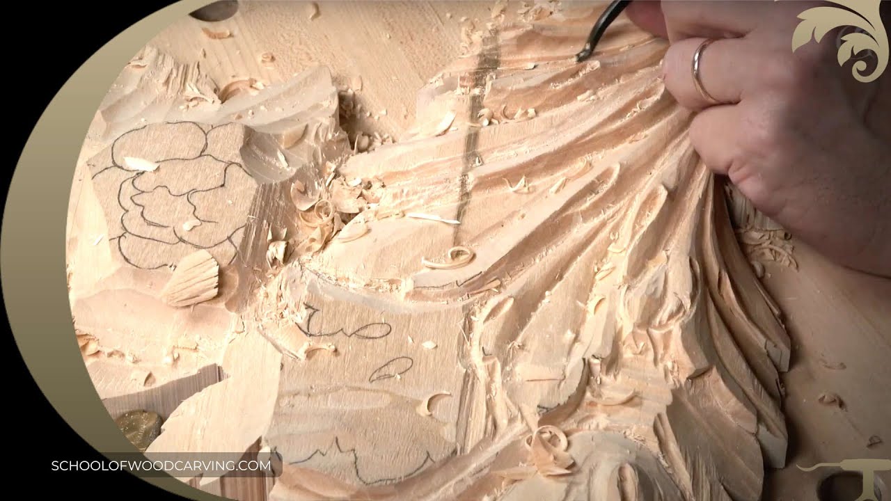 Wood Carving live - No Talking ( Only sound of Carving Wood ) replay