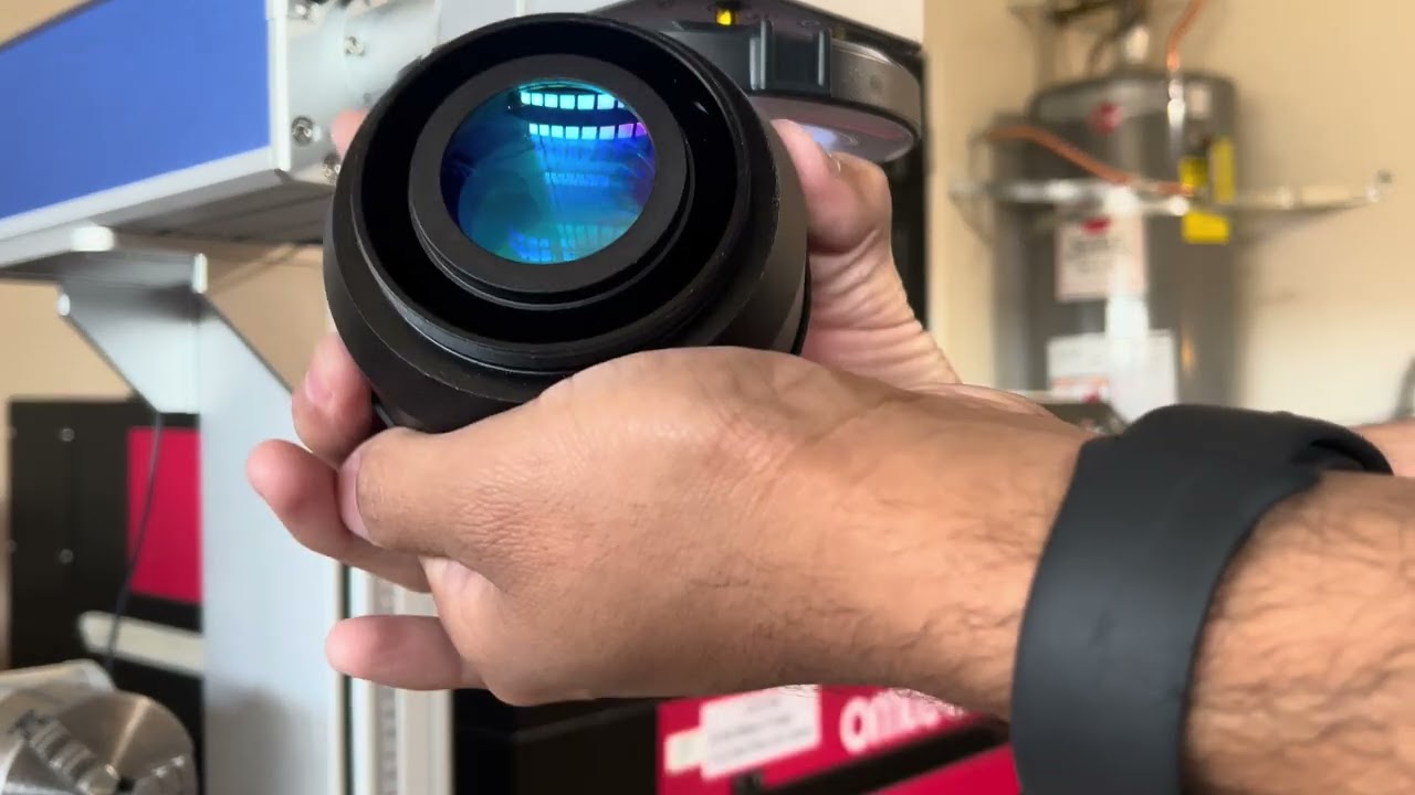 Opening and installing lenses on a Monport 30w fiber laser