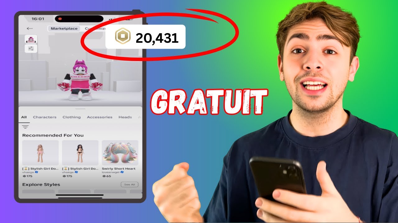Comment Avoir Des ROBUX GRATUIT sur ROBLOX en 2025... 🤑 (Tr&egrave;s facile)