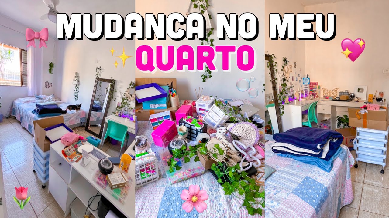 Mudan&ccedil;a no meu quarto + faxina😱