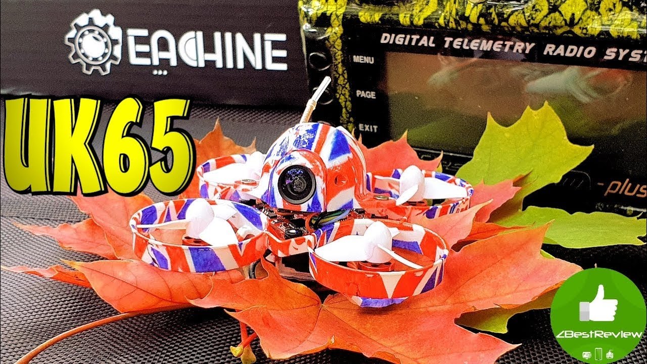 ✔ Лучший Tiny Whoop FPV Квадрокоптер - Eachine UK65, Осень 2018!