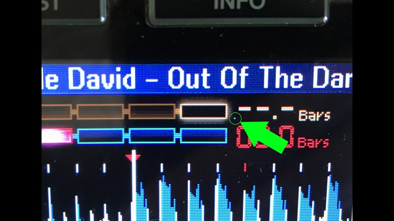 CDJ-2000nxs gray pixel on bar