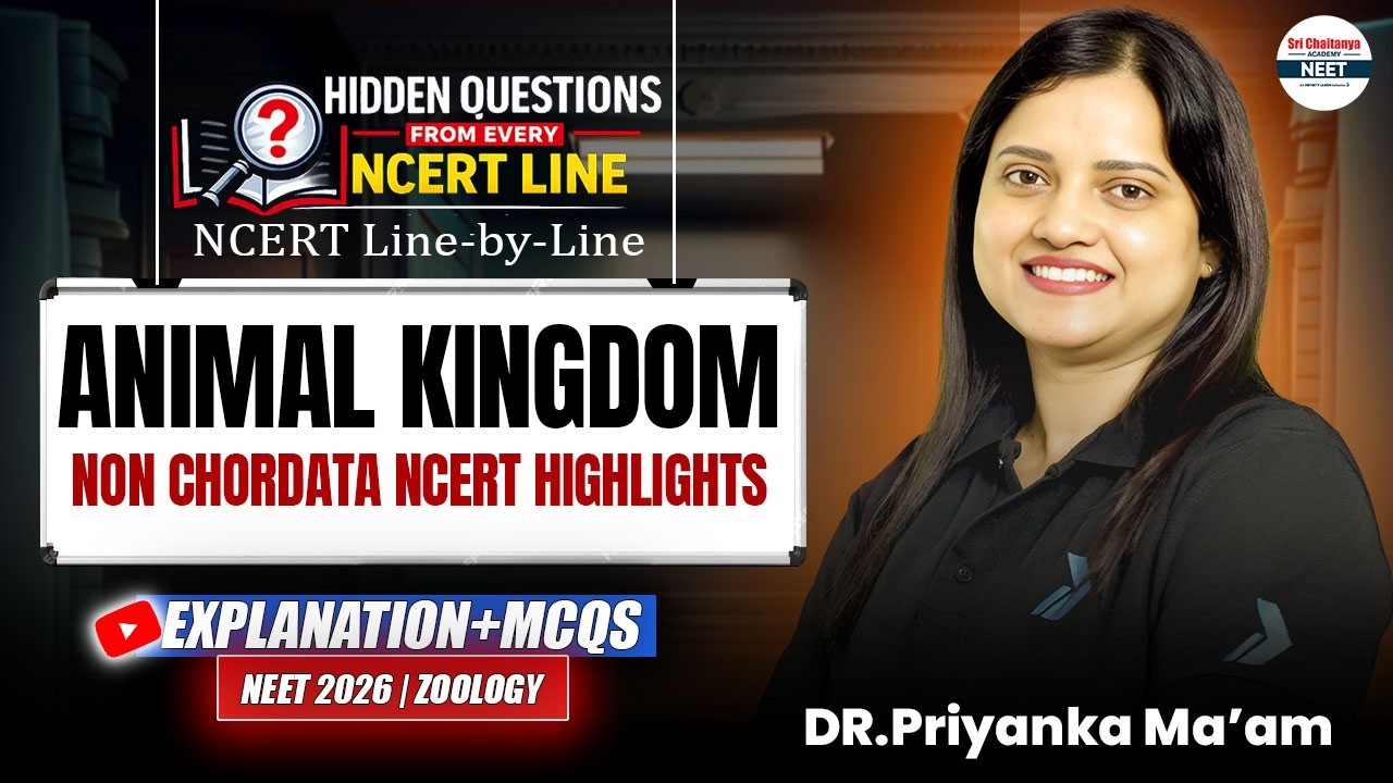 Non-Chordata in One Shot! 🎯 NCERT Examples & Highlights | NEET 2026 Biology || #NEET2026