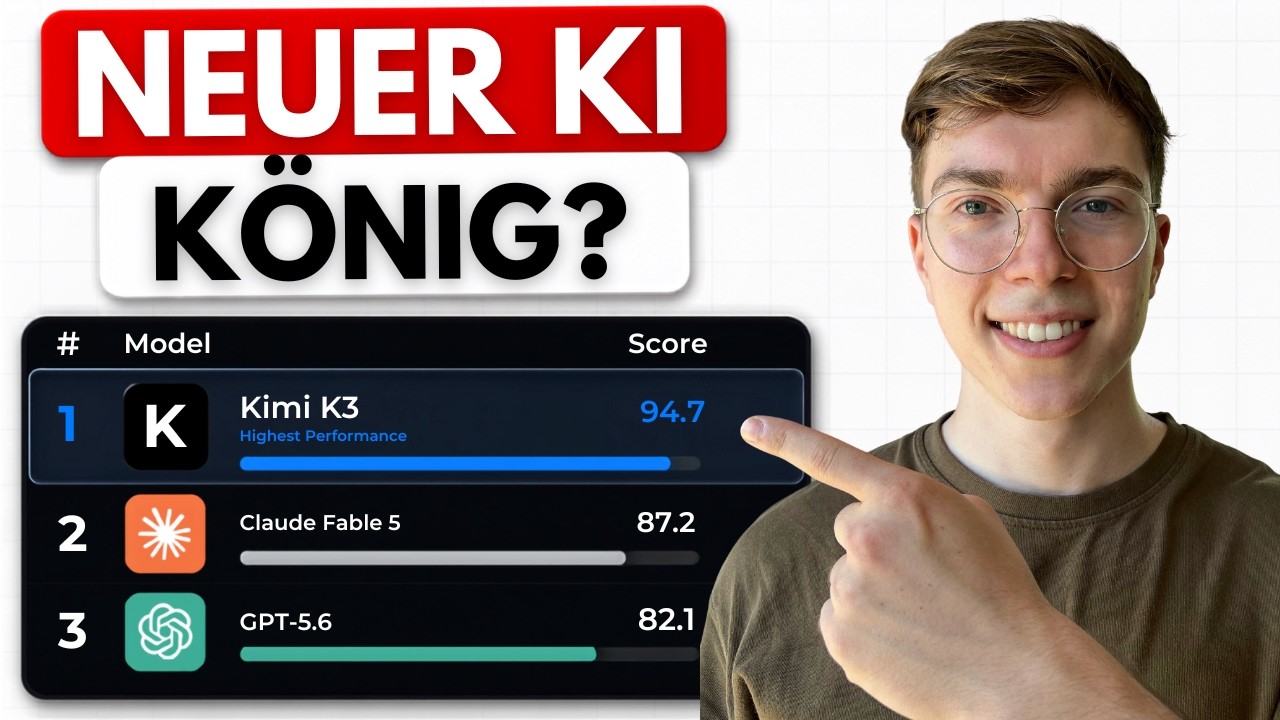 Kimi K3 ist UNGLAUBLICH! (Vergleich mit Fable 5 & GPT-5.6 Sol)