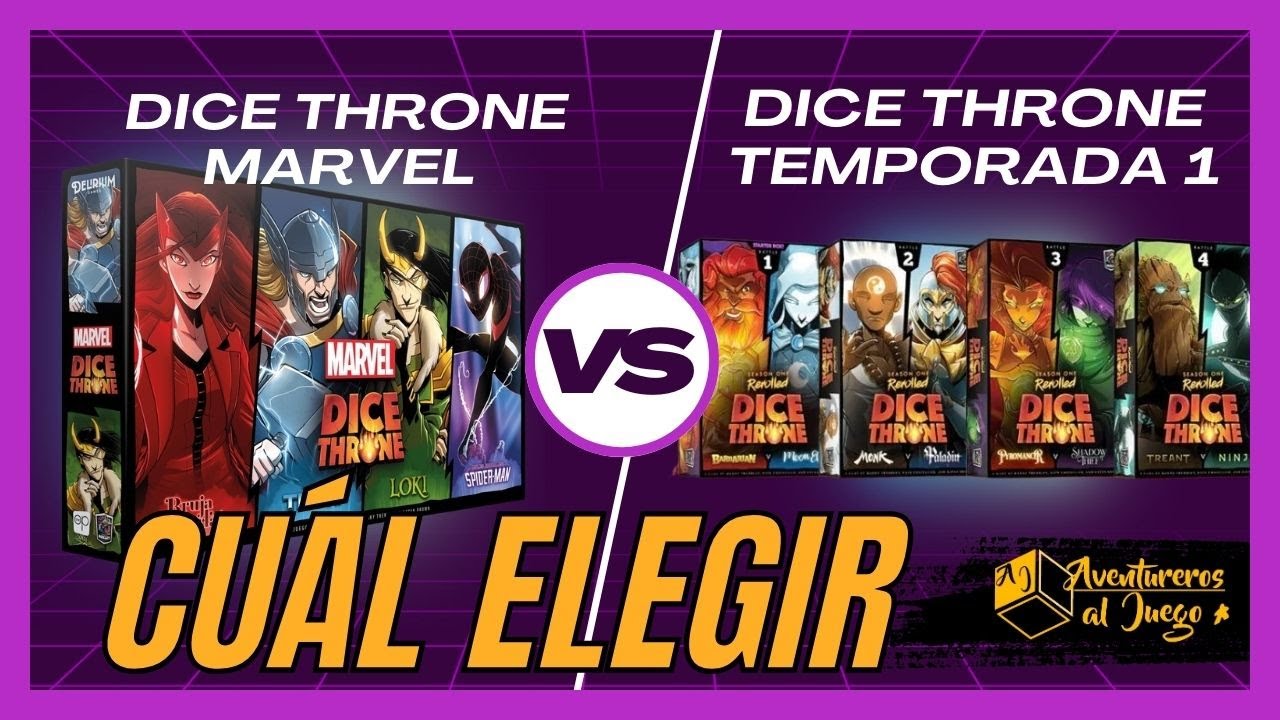 DICE THRONE MARVEL vs DICE THRONE TEMPORADA 1  ¿Hay diferencia? ¿Cuál merece más la pena?