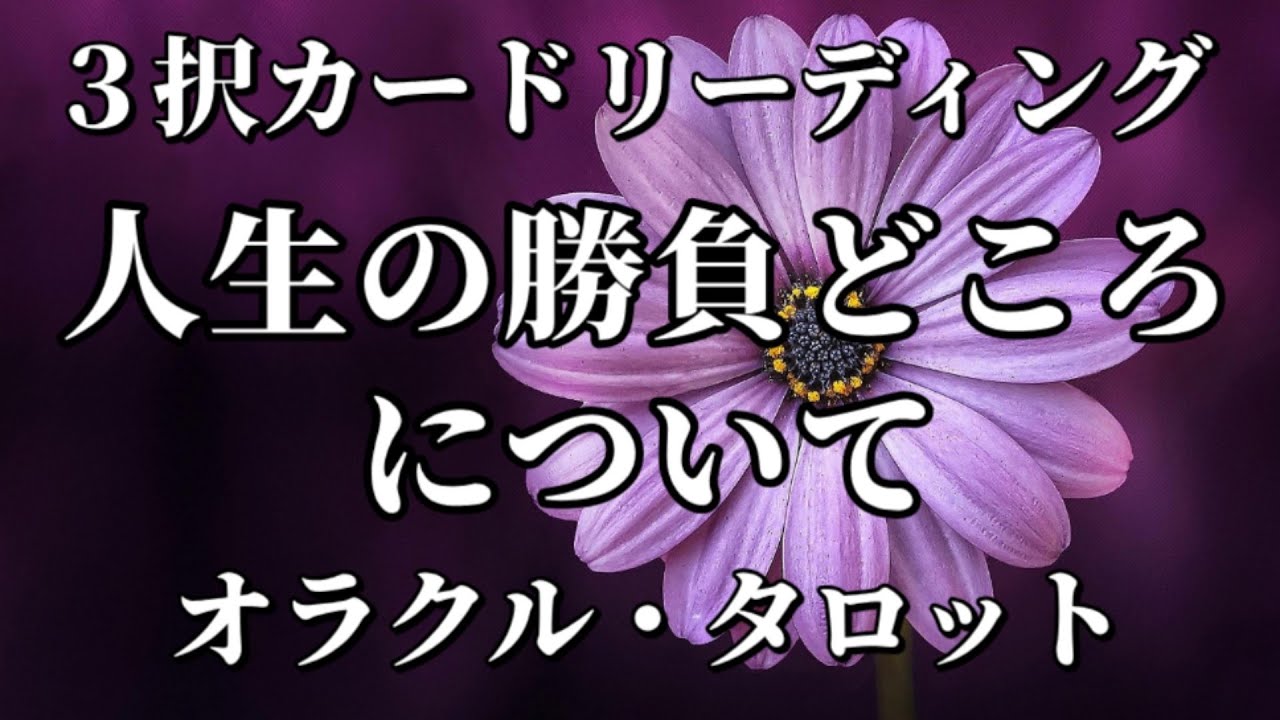 人生の勝負どころについて