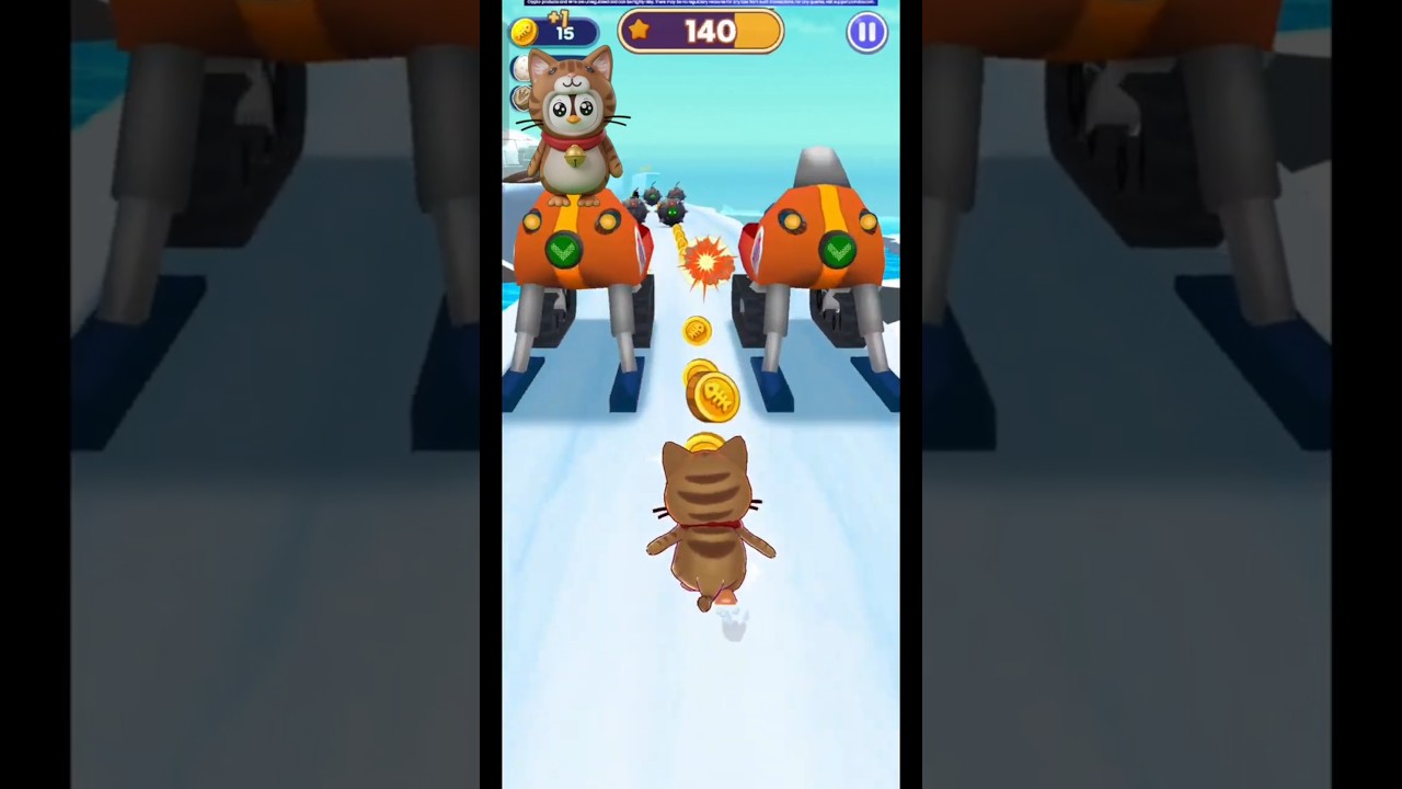 🐱 Penguin Cat Ice Run! ❄️ Non-Stop Action | Endless Runner Challenge 2026 #penguin #shortsfeed