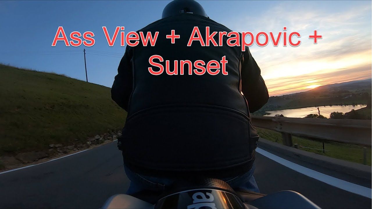 Aprilia Tuono V4 1100 Factory, Ass View + Akrapovic + Sunset