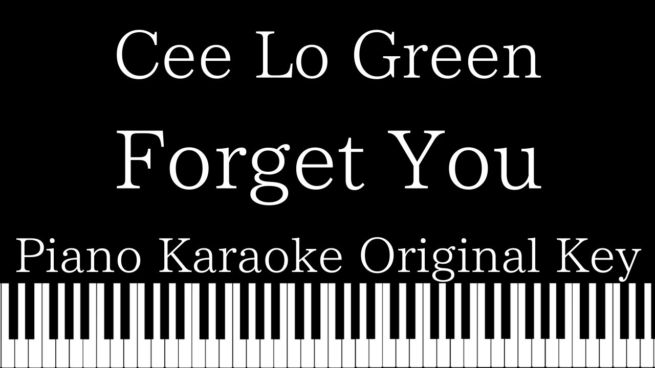 【Piano Karaoke Instrumental】Forget You / Cee Lo Green【Original Key】