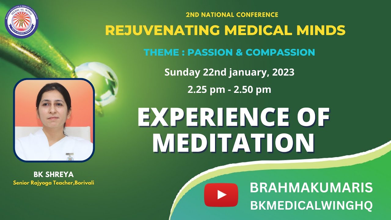 Live: Experience of Meditation | BK Shreya | 2:30pm