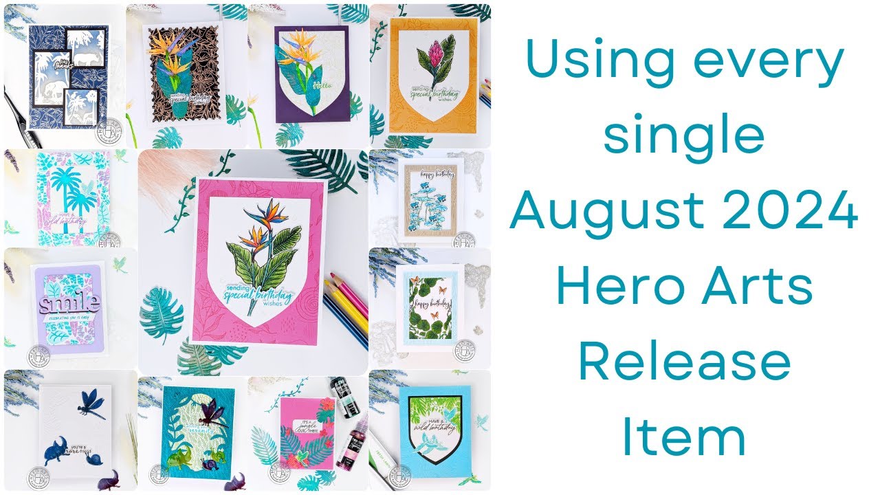 Hero Arts Studio ALL PRODUCTS USED Cards Showcase
