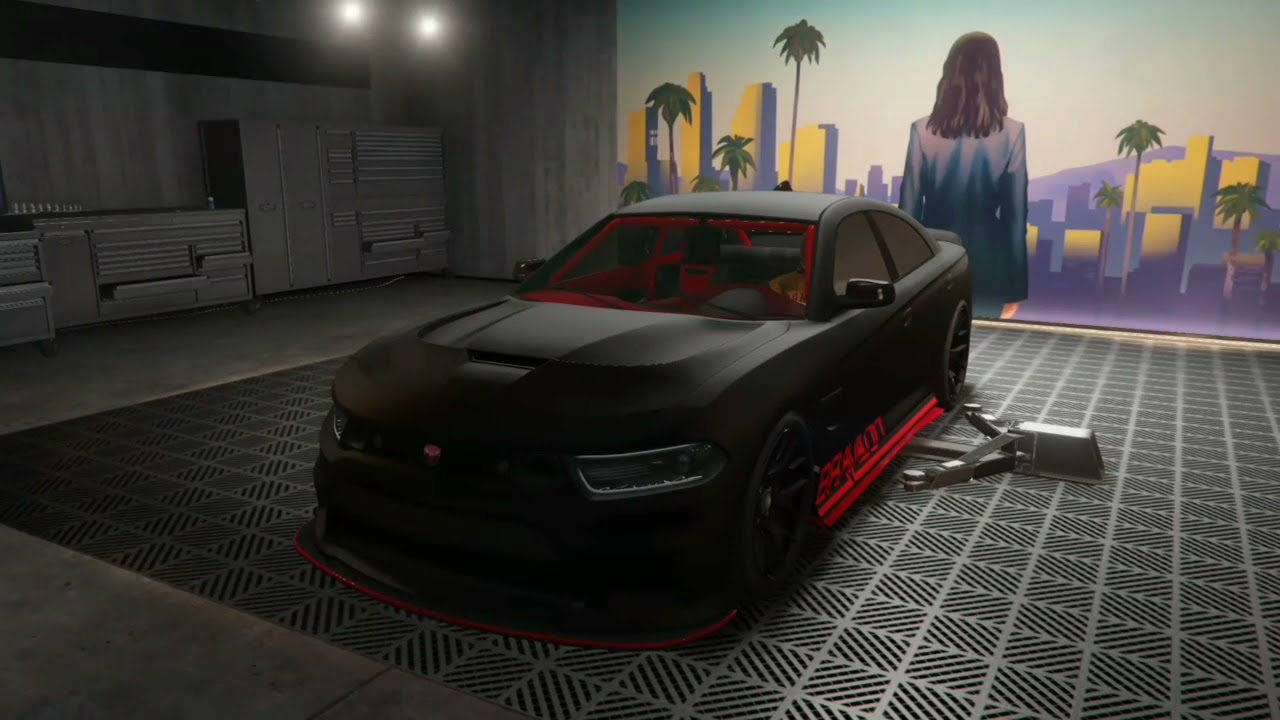 customizing bravado buffalo STX(dodge charger hellcat srt) gta online