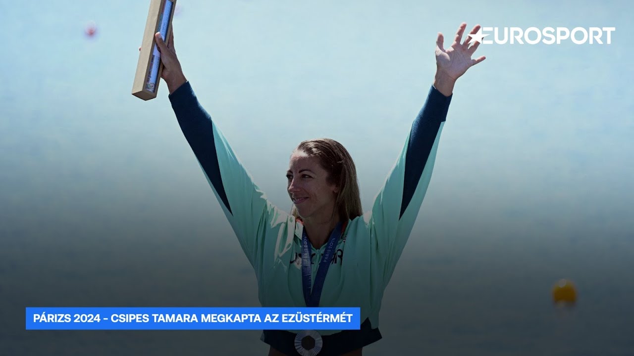Olimpia 2024 | Csipes Tamara átvette az ezüstérmet az olimpián