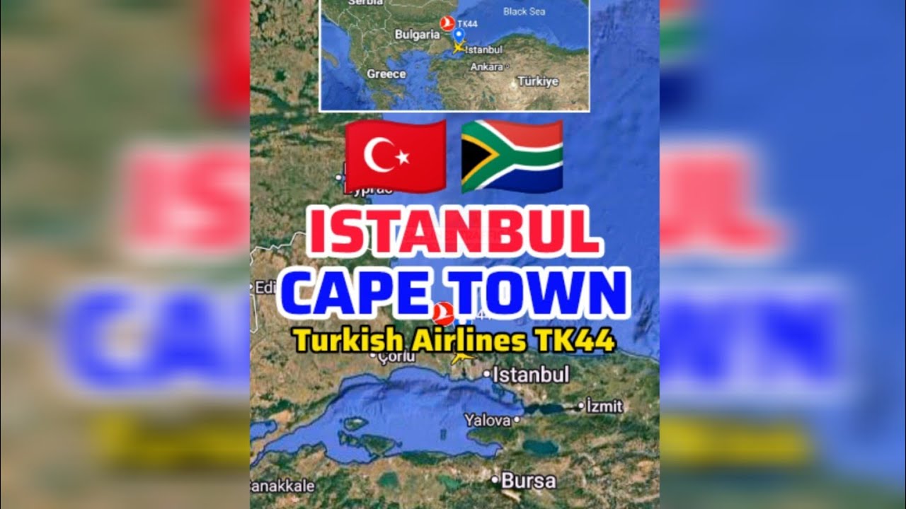 Рейс Turkish Airlines TK44 из Стамбула в Кейптаун 🇹🇷➡️🇿🇦