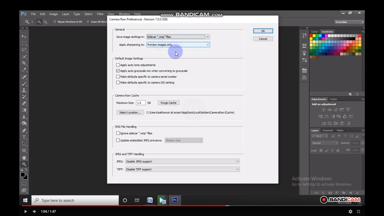 How to plugin camera raw filter in photoshop