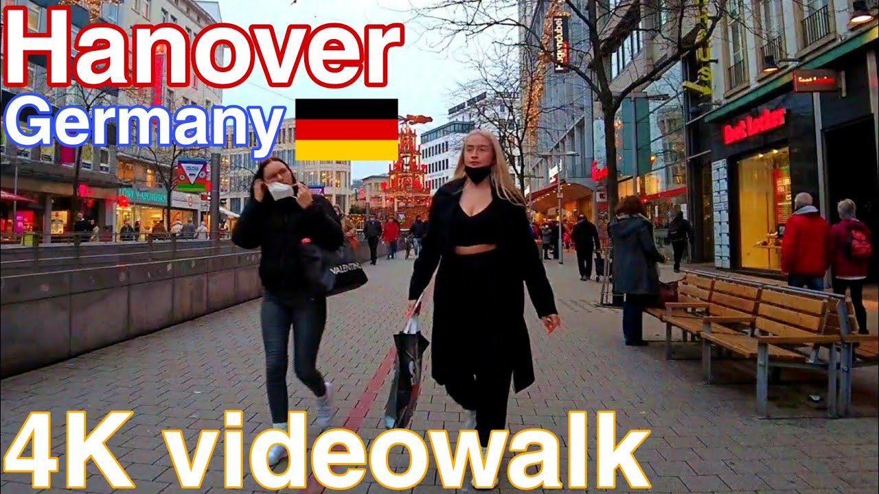 Hanover, Germany 🇩🇪 - Evening Walking Tour - Hanover by Walk 4K Ultra HD (60fps)
