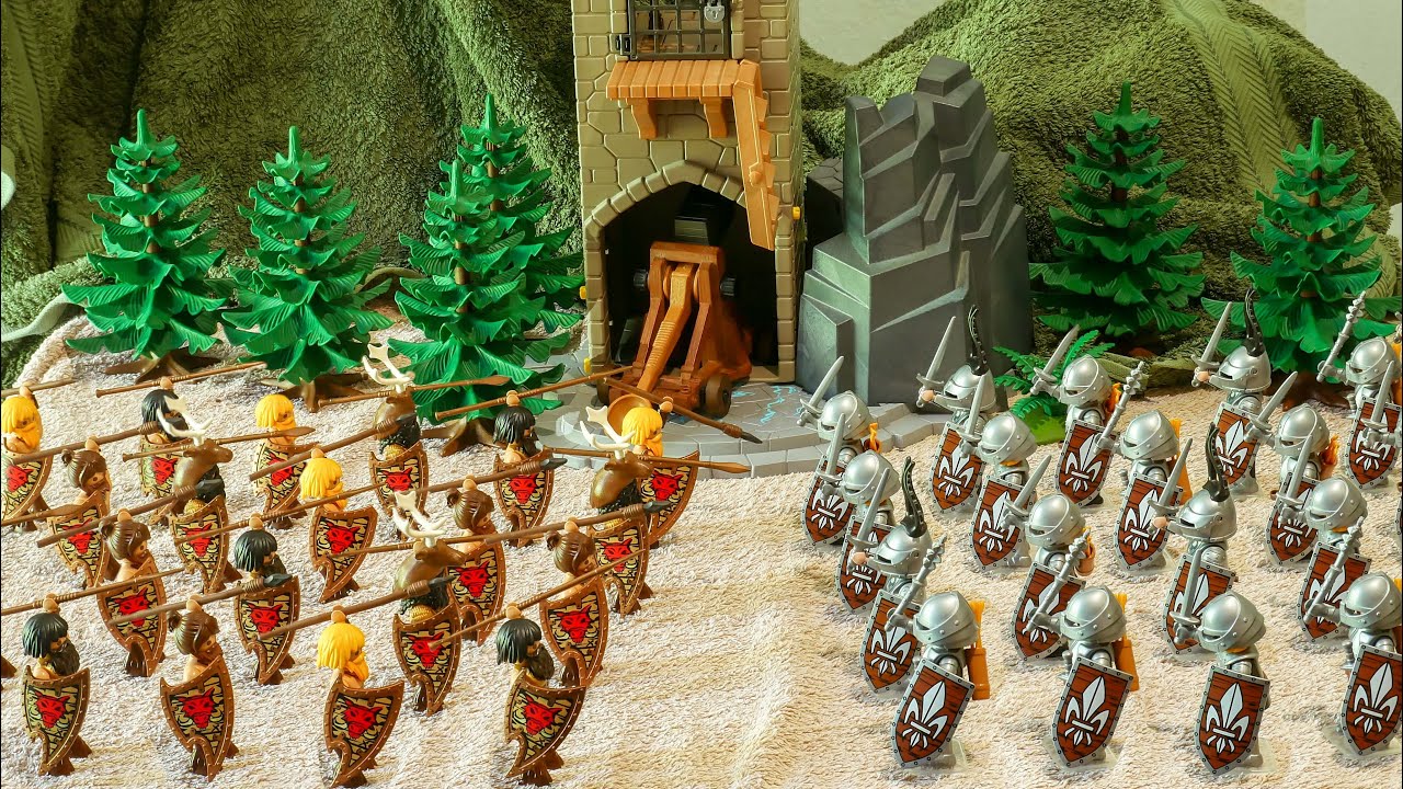Knights VS Fauns Playmobil stop motion film
