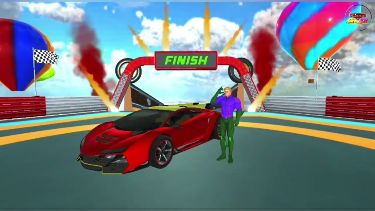 super hero Stunt - Car Game | Android Gameplay cf w
