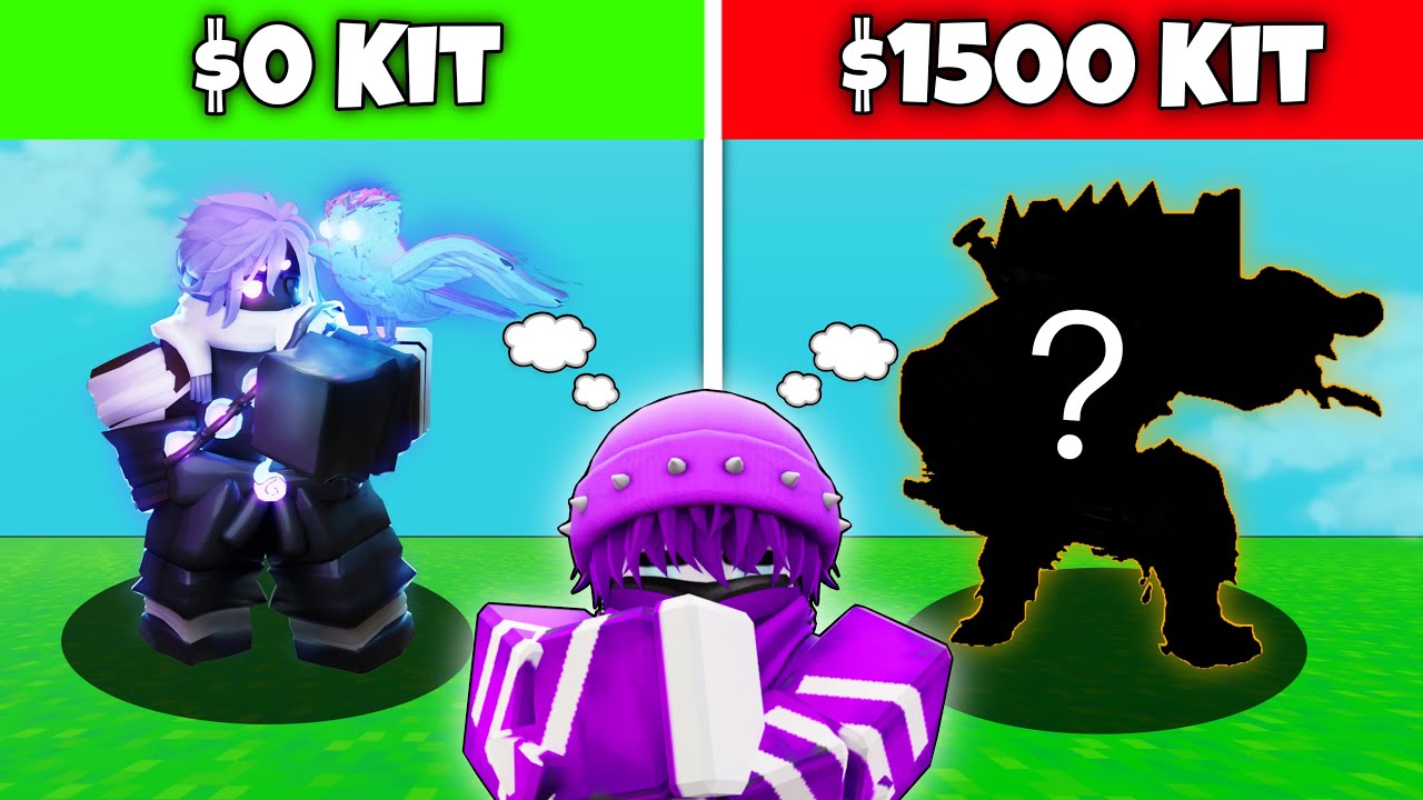 $0 vs $1500 Roblox Bedwars Kit!