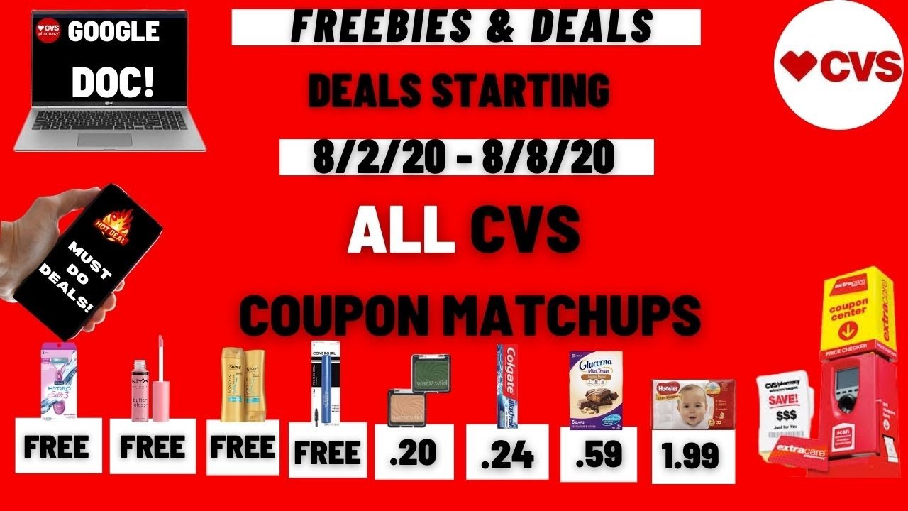 CVS Coupon Matchups Deals Starting 8/2 🔥 Amazing Deals Tons of FREE Money Makers & Super CHEAP!