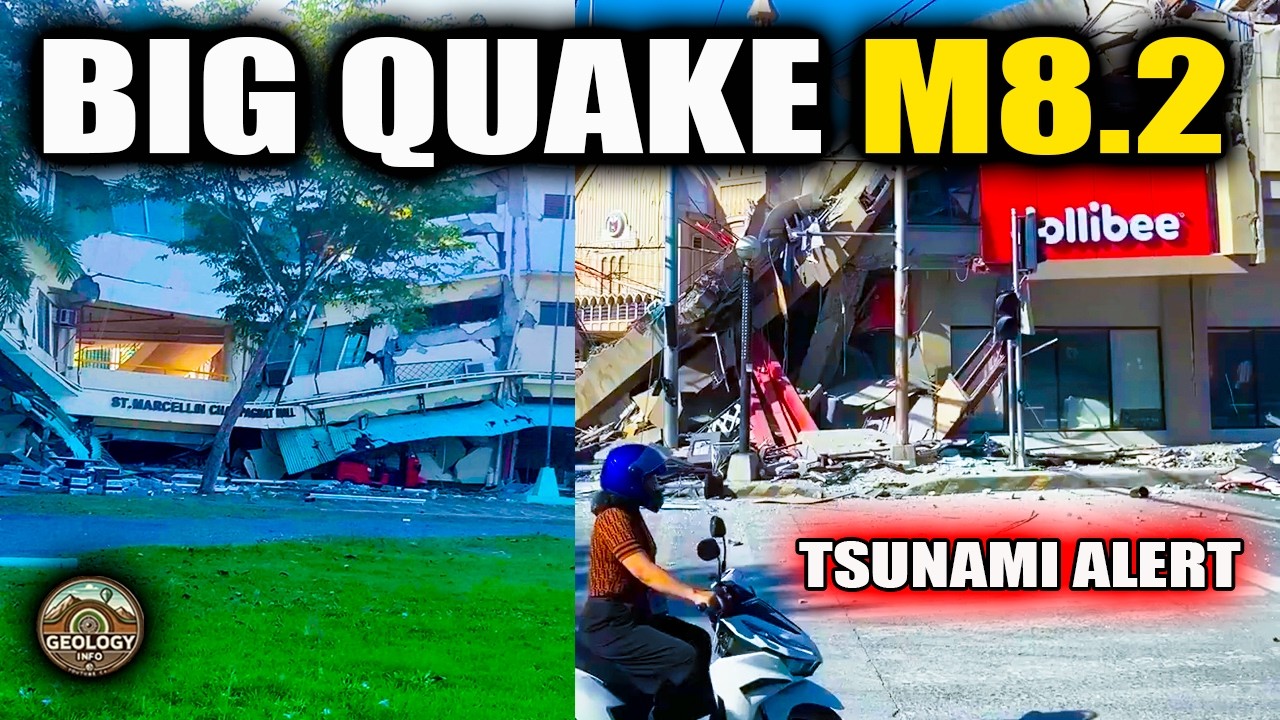Big quake M8.2 causes destruction in the Philippines. Tsunami ALERT!