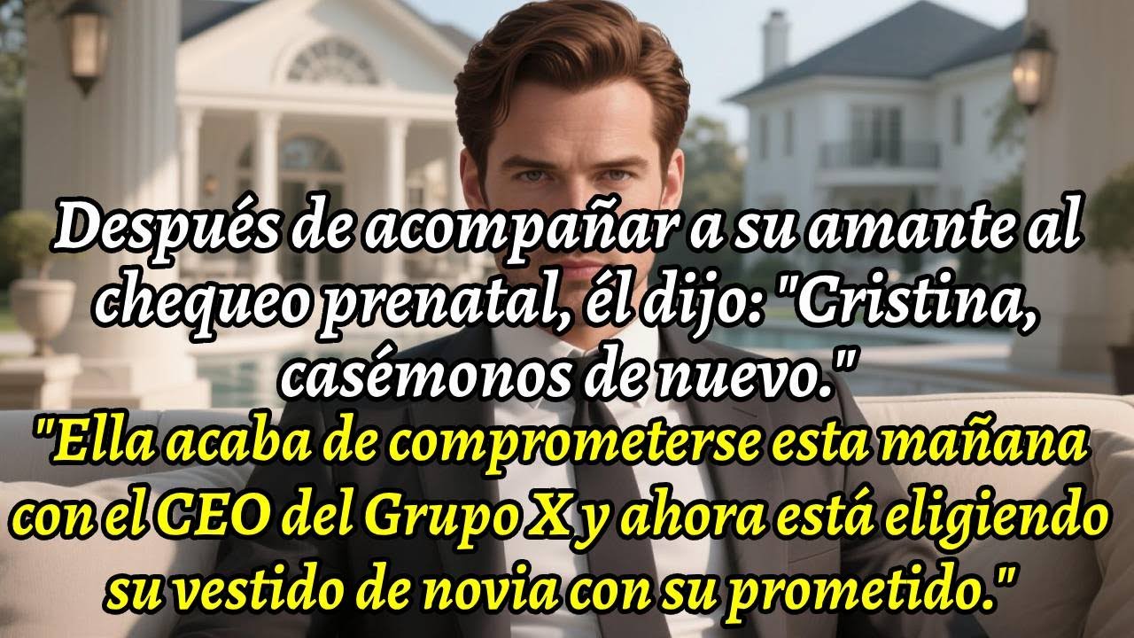 Después de acompañar a su amante al chequeo prenatal, él dijo: 