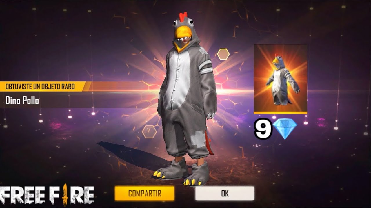 CONSIGO AL DINO POLLO POR 9 DIAMANTES 💎 / FREE FIRE