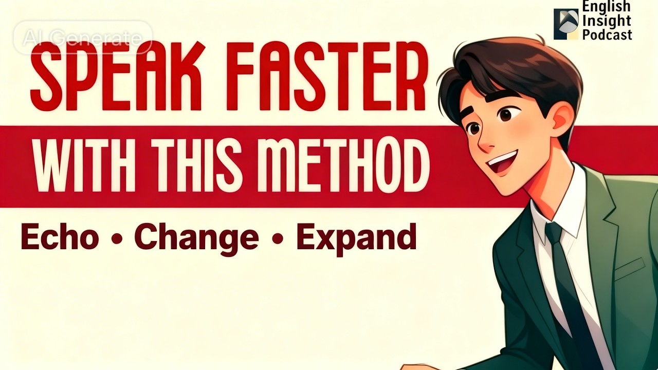 Speak Faster with the Echo Expansion Technique | Train Fluency Naturally