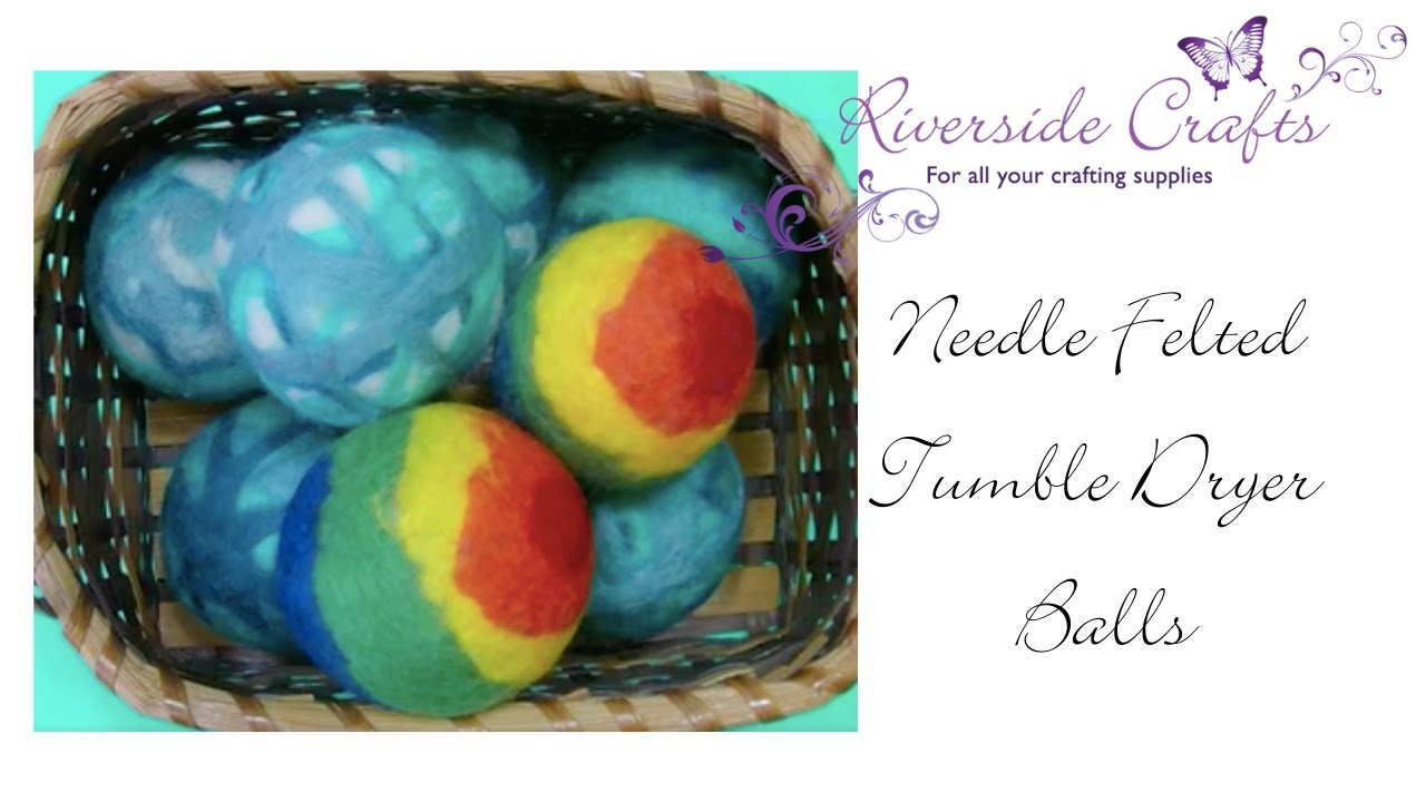 Needle Felted Tumble Dryer Balls Tutorial