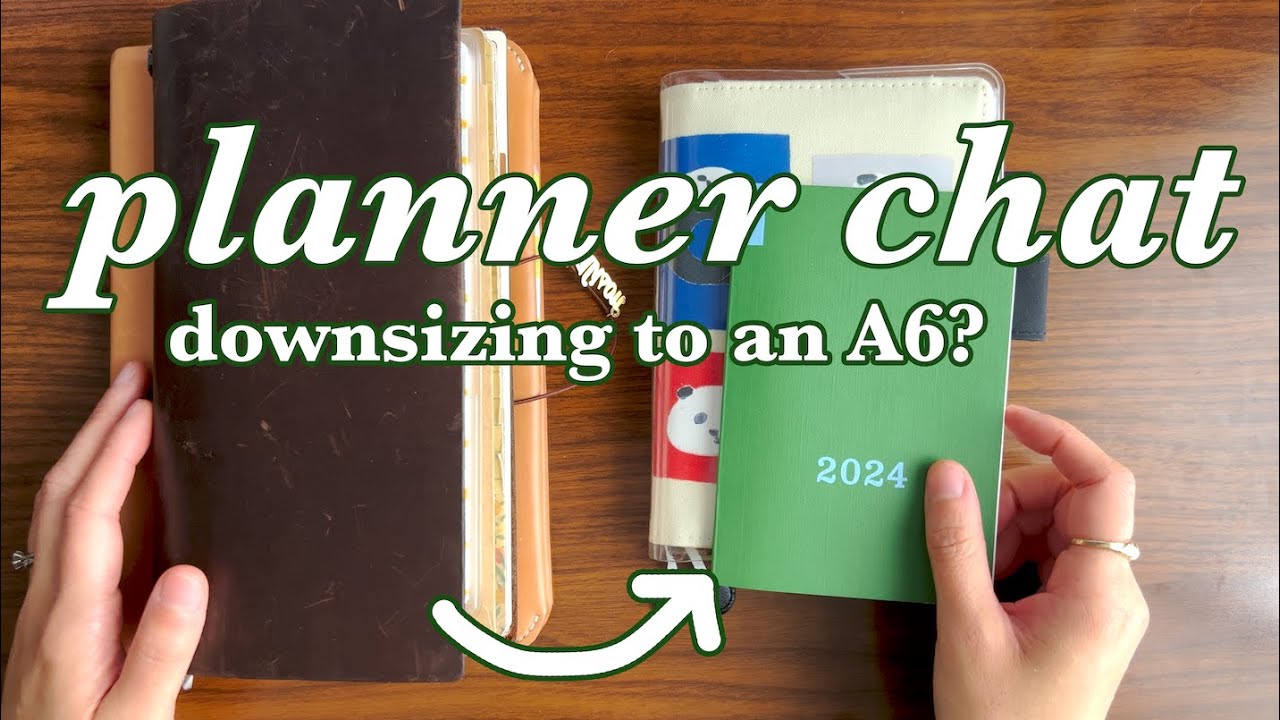 Planner chat: Downsizing from a hobonichi cousin + traveler’s notebook to an original A6?