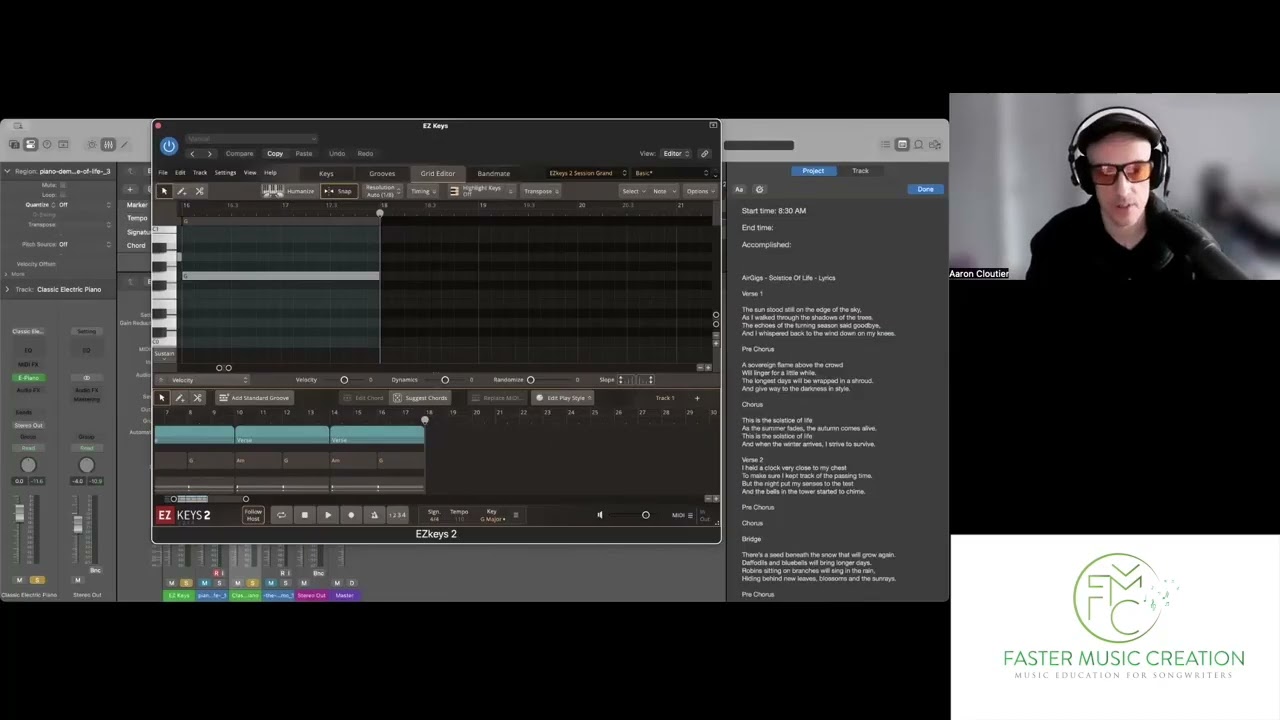 From Demo to Arrangement: Turning Piano & Vocal Ideas Into a Full Song (Logic Pro Workflow)