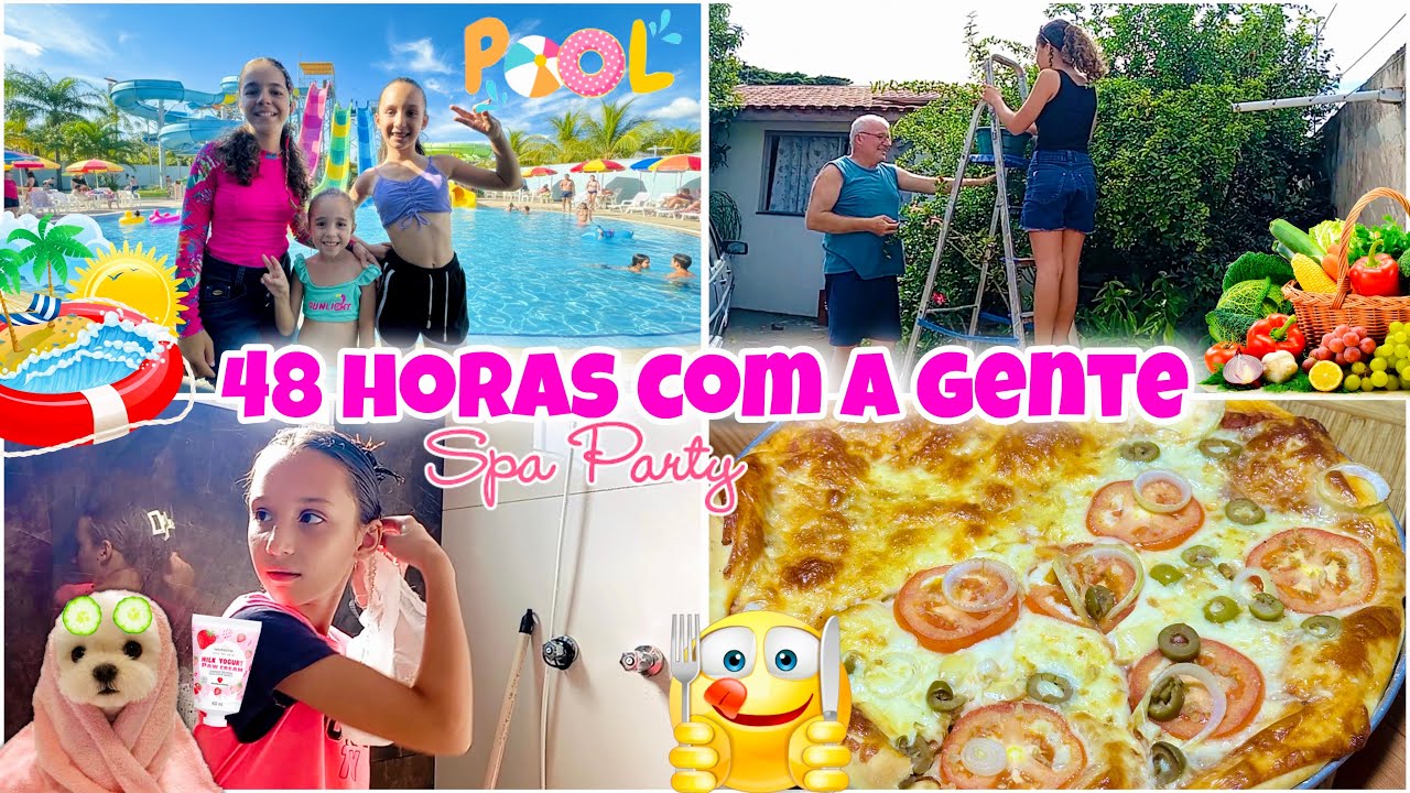 UM FINAL DE SEMANA INTEIRO COM A GENTE 🏊‍♀️PISCINA 🏊🏻‍♀️ PIZZA 🍕 FOMOS PRA VOVÓ 👵 SPA 🧖‍♀️ 