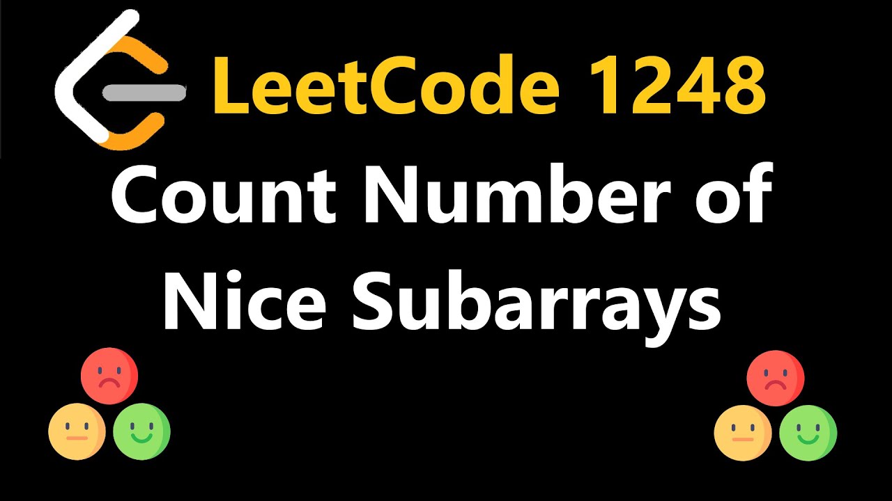 Подсчёт количества подмассивов Nice — Leetcode 1248 — Python