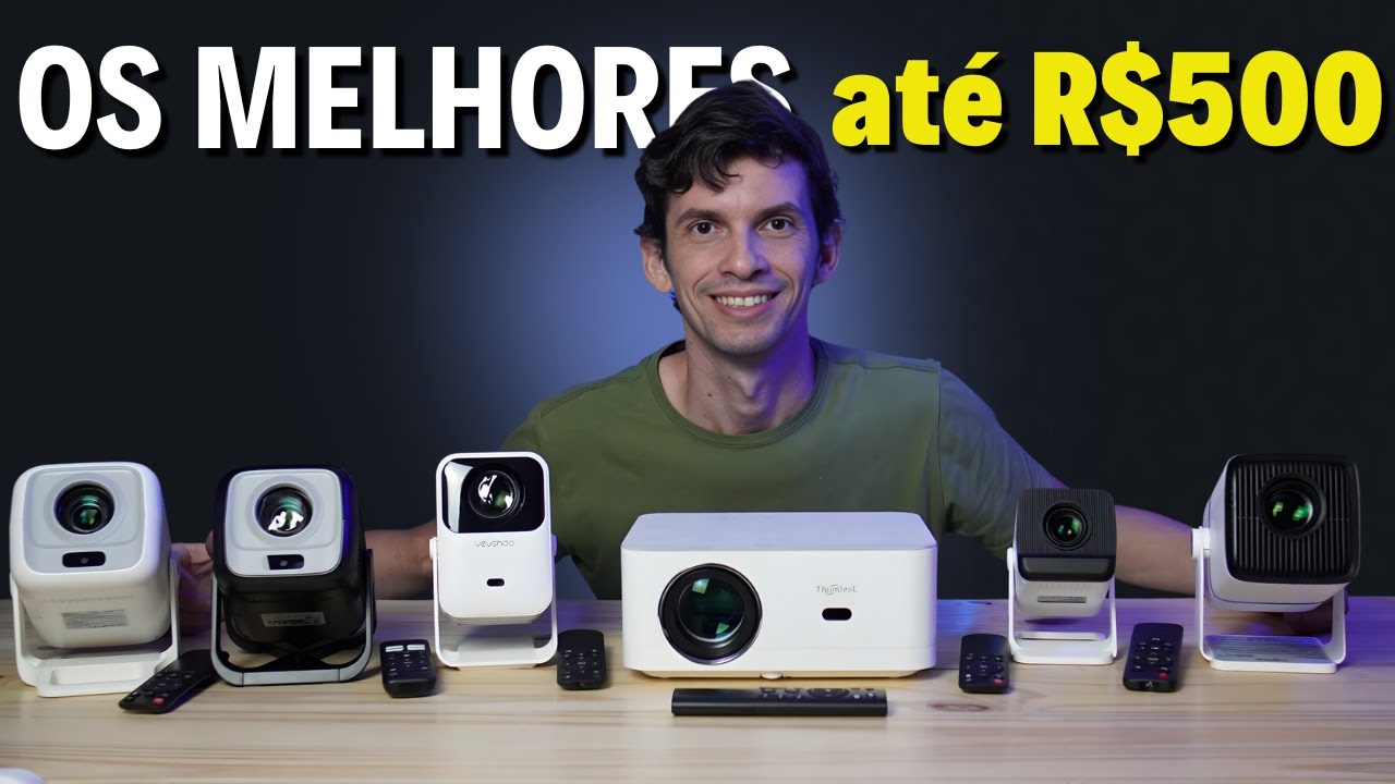 Os MELHORES PROJETORES até R$500 com ESTOQUE no BRASIL!