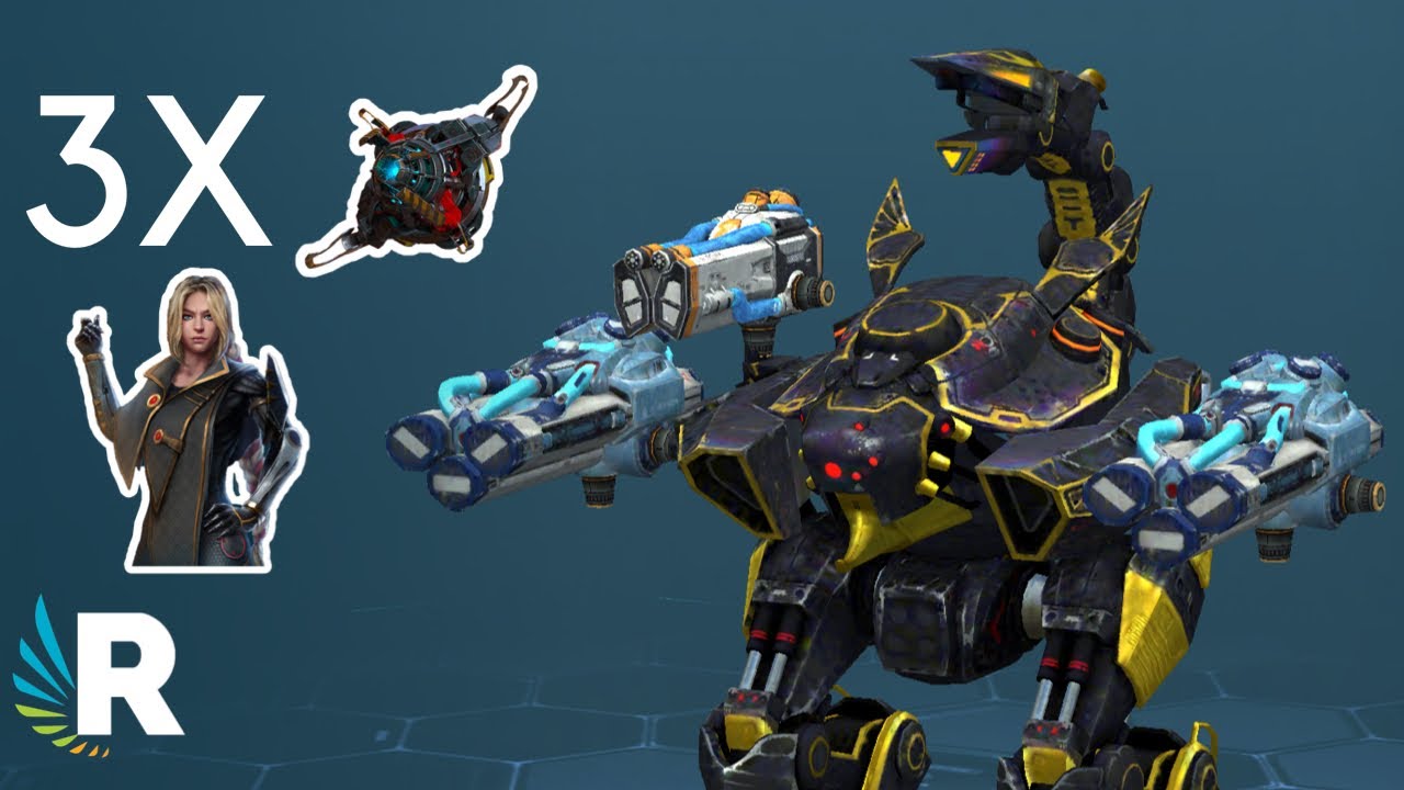 War Robots: SCORPION - CRYO/RIME + 3X OVERDRIVE UNIT AND LEGENDARY PILOT