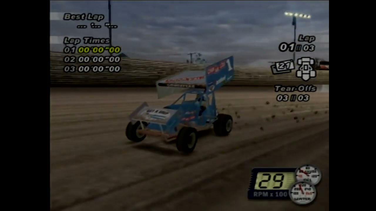 World of Outlaws: Sprint Cars 2002 (PlayStation 2) Gameplay