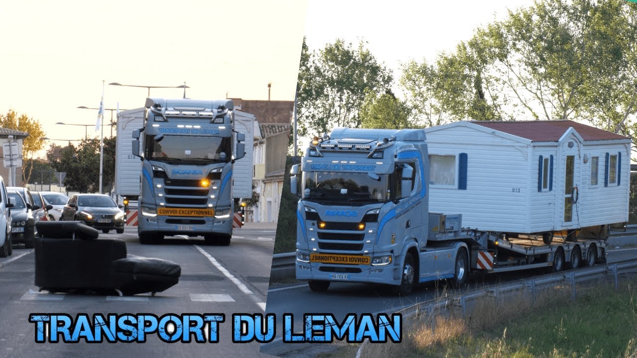 ⚠️Convoi Exceptionnel⚠️  Mobilhomme de 4m de large - Quelqu'un jette un canapé au milieu de la rue !