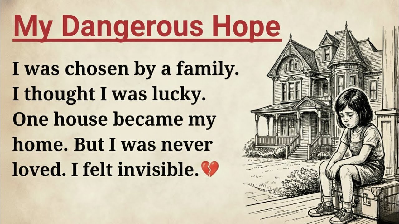 Very Sad Emotional Story in English | My Dangerous Hope| Learn English Level 2