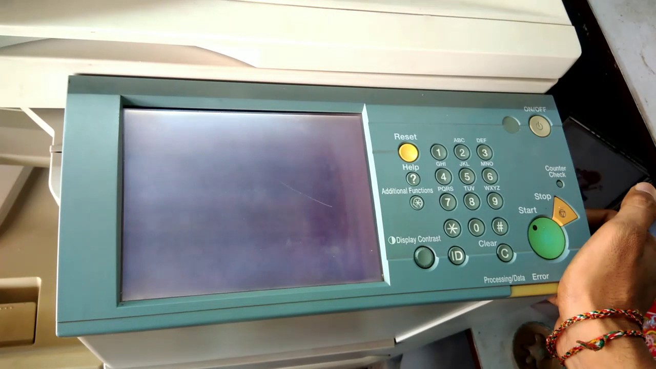 Canon ir Xerox machines error solution hard reset