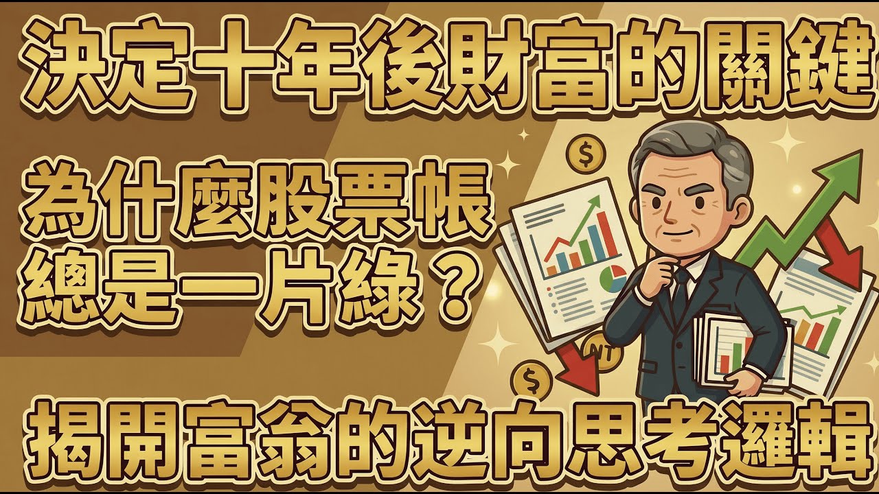 為什麼你的股票帳戶總是一片綠？揭開富人沒告訴你的危機入市法則 !