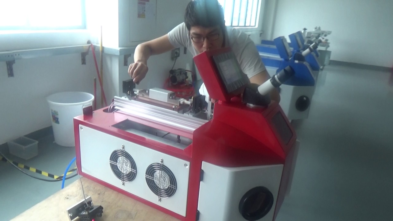 How to adjust laser , jewelry laser welding machine