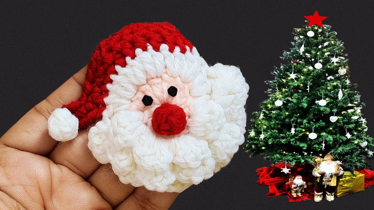 🎅 Crochet Santa Claus &ndash; Easy Christmas Ornament Tutorial 🌲 Handmade DIY Gift