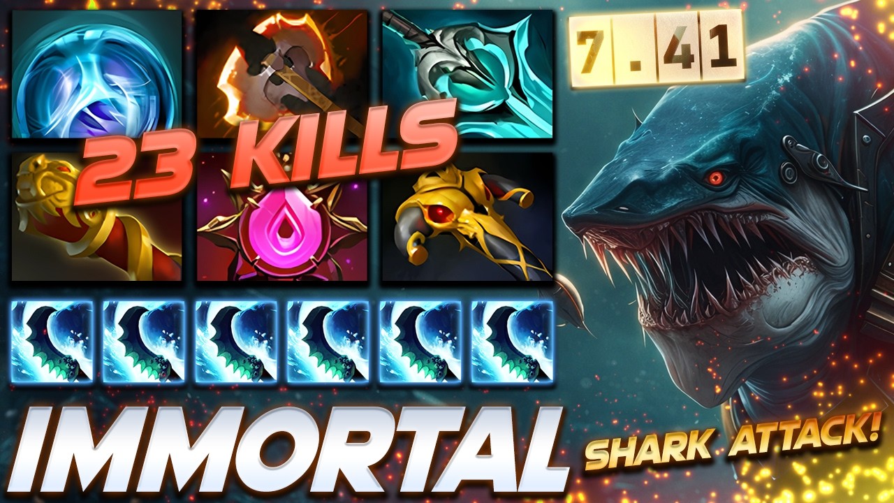 Slark 7.41 Shark Super Carry - Dota 2 Pro Gameplay [Watch & Learn]