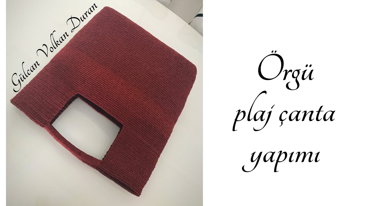 600 TL' lik Plaj Çantasını 40 TL' ye Yaptım :) - Kağıt İpten Tığ İşi Plaj Çanta Yapımı - Part 2