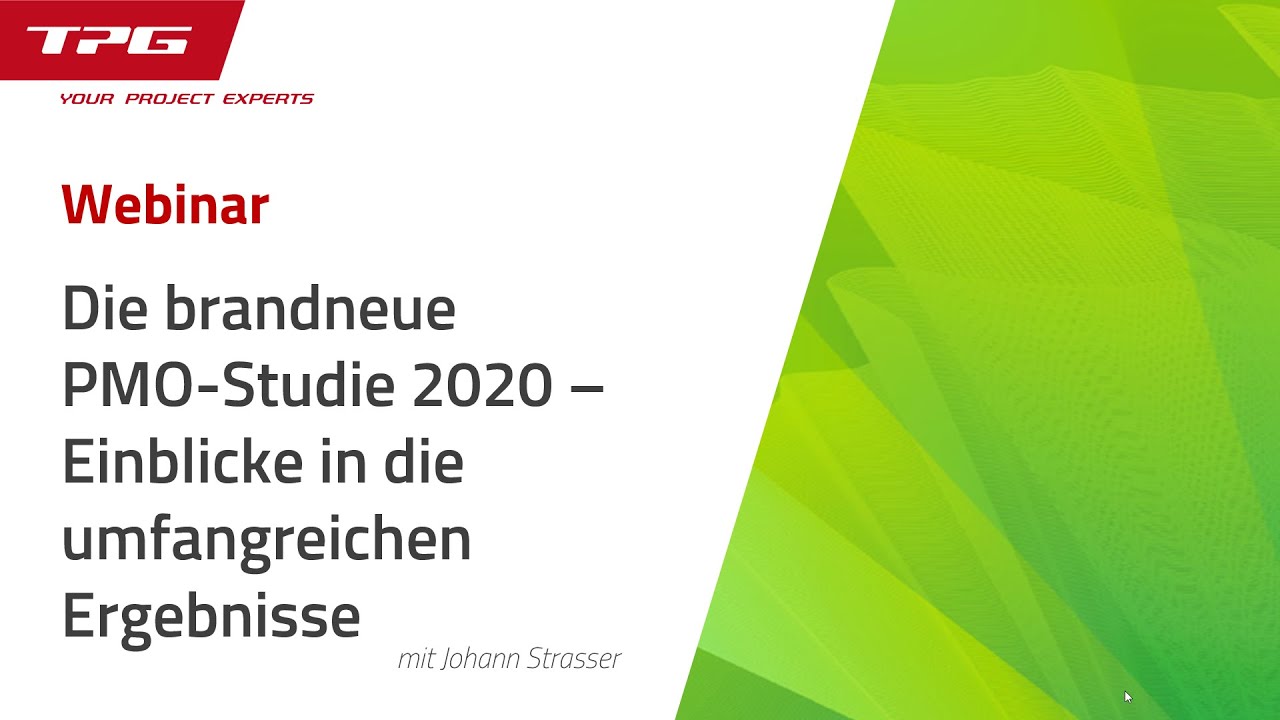 PMO-Studie 2020 – der Stand des Projektmanagement Office (Tipps zu Optimierung und Neuaufbau)