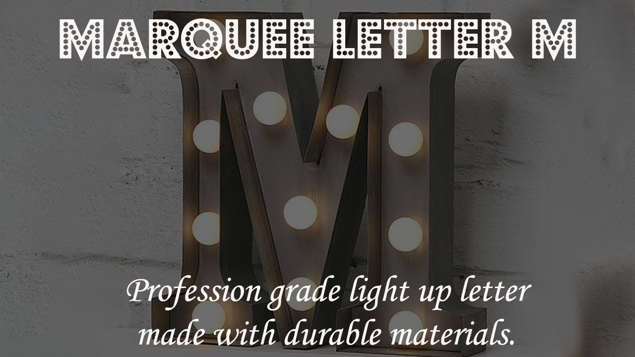 Marquee Letter M | Professional Grade Light Letter for Your Decor | Get Yours Now!