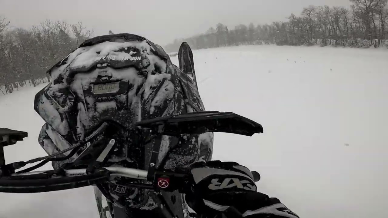 Creek jumping in some DEEP swamps with the 850cc Ski Doo