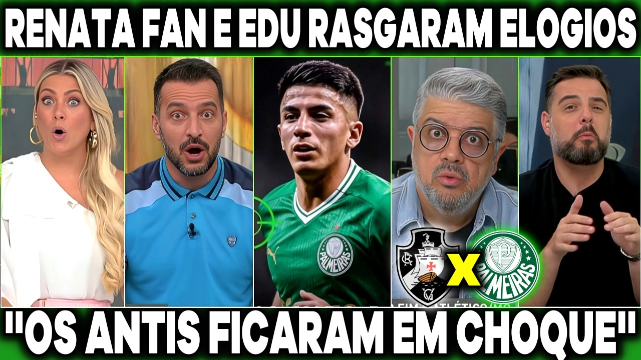 REFORÇO DE PESO! RENATA FAN E EDU DRACENA REAGIRAM AS NEGOCIAÇÕES DO PALMEIRAS ''ALMADA NO VERDÃO?''