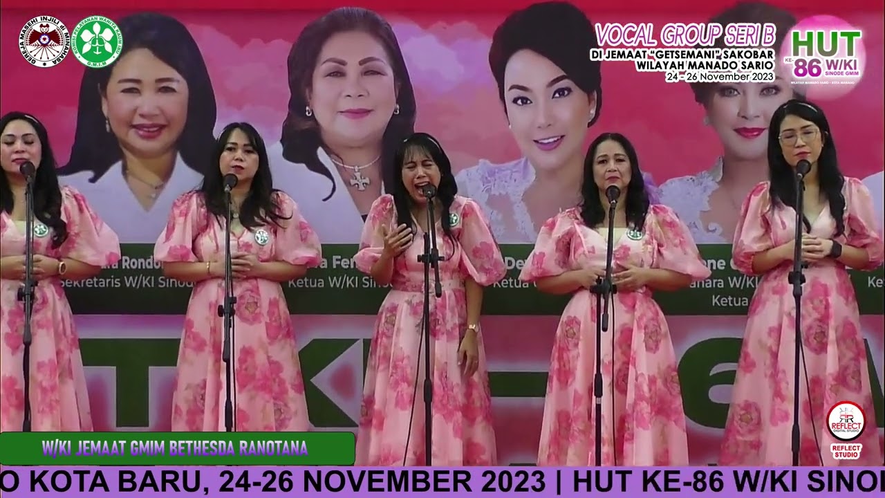 Vocal Group WKI JEMAAT GMIM BETHESDA RANOTANA MANADO (25 November 2023)