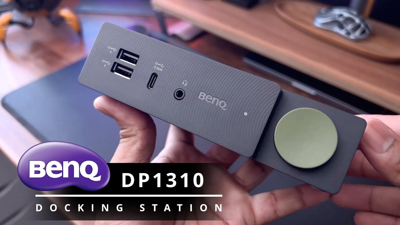 BenQ beCreatus DP1310 Professional USB-C Hybrid Docking Station - Console Ready 4K 120Hz Gaming Mode